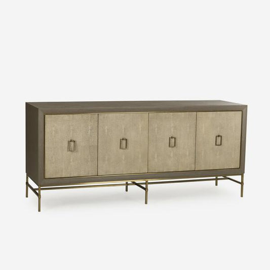 Andrew Martin Edith Latte Sideboard - Ivory Shagreen